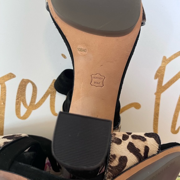 BCBG MaxAzria Leopard Print {Faux Hair & Suede}Chunky Heels 👠 - Picture 7 of 7